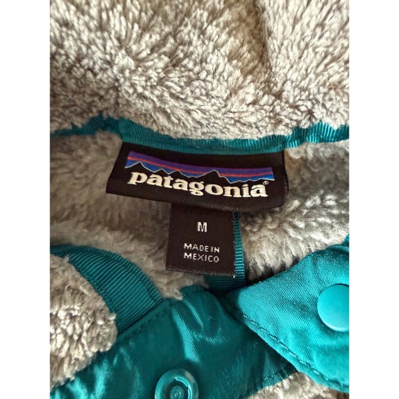 Patagonia Re-Tool Snap-T Fleece Pullover Grey Teal Polartec Womens Medium - Picture 3 of 5